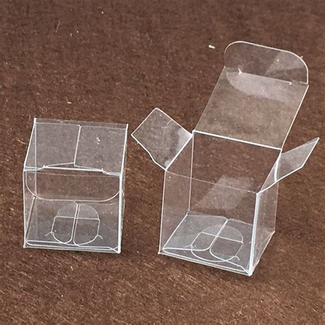 50 шт 10*10*10 см прозрачные пластиковые ПВХ коробки упаковочные ...