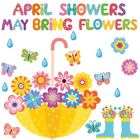 April Showers PNG Transparent Images Free Download | Vector Files