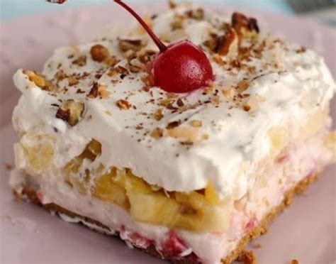 Banana Split Cake !! - whyrecipenow