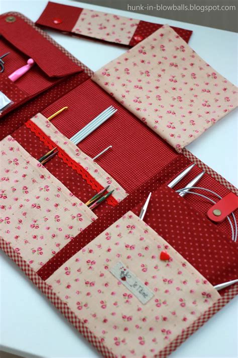 Чехол для спиц и крючков "Бордо ♥ " / Knitting Needle Case | Чехол для ...