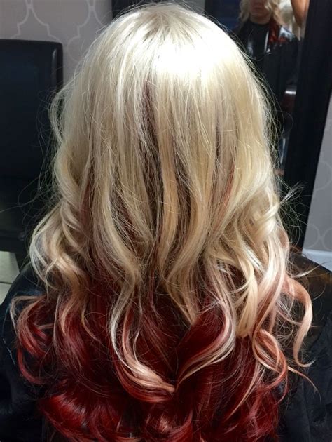 blonde hair  red ends artofit