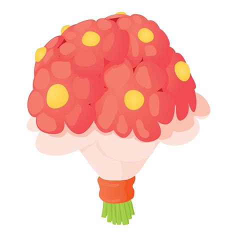 wedding bouquet icon cartoon style  vector art  vecteezy