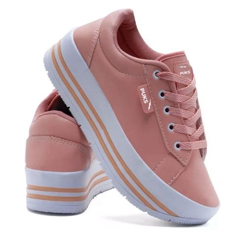 Tenis Para O Dia A Dia Feminino - Tênis Feminino Para Dia a Dia Leve Macio Confortável Salto Plataforma ...