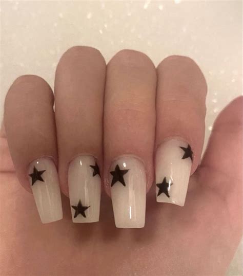 star nails pretty gel nails funky nails nails inspiration