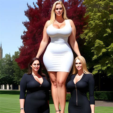 huge and very tall, not quite plus size, friendly beautiful blonde girl