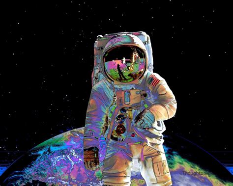 Visionary Astronaut Art Print 8 X 10 Outer Space Cosmic - Etsy