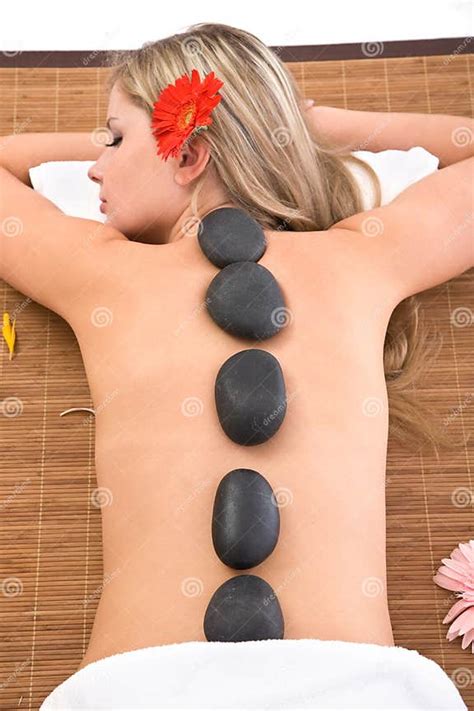 Volcanic stone massage stock image. Image of alternative - 8376401