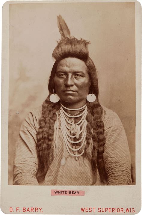 White Bear-Crow, 1886 by D. F. Barry | North american indians, Native