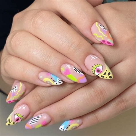 abstract nail art  unleash  creativity thefabs