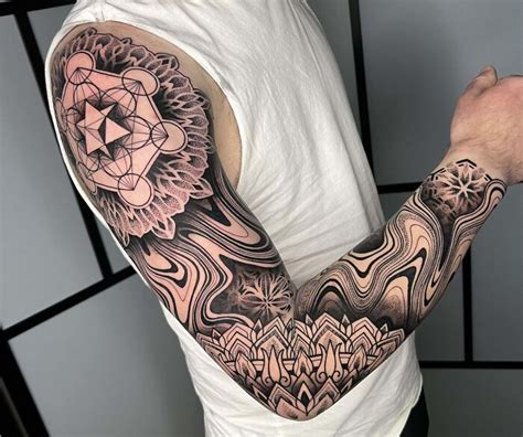 Top more than 71 geometric tattoo sleeve super hot - in.coedo.com.vn