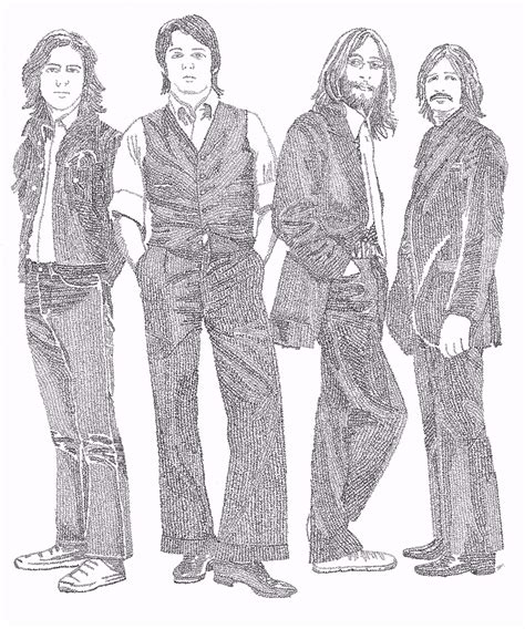 Beatles Sketch at PaintingValley.com | Explore collection of Beatles Sketch
