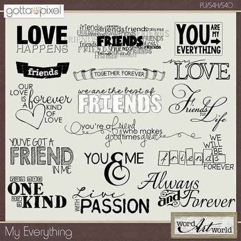 17 Best images about Scrapbook Elements and Word Art on Pinterest | My ...