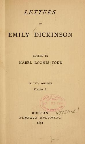 Letters of Emily Dickinson (1894 edition) | Open Library