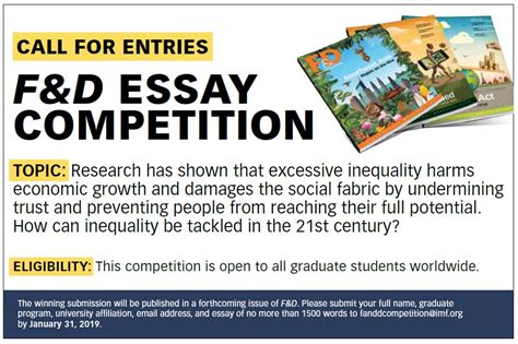 imf finance development magazine essay contest elliott school
