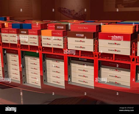 cutaway model   container ship  international maritime museum