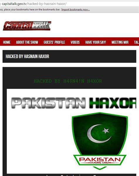 Hackers Target Website Of Famous Pakistani Political Talk Show | MEMRI