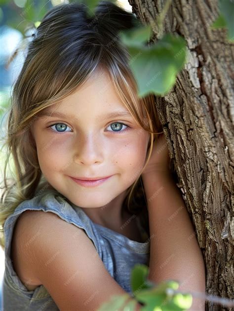 premium photo smiling child embracing nature happy childhood outdoors