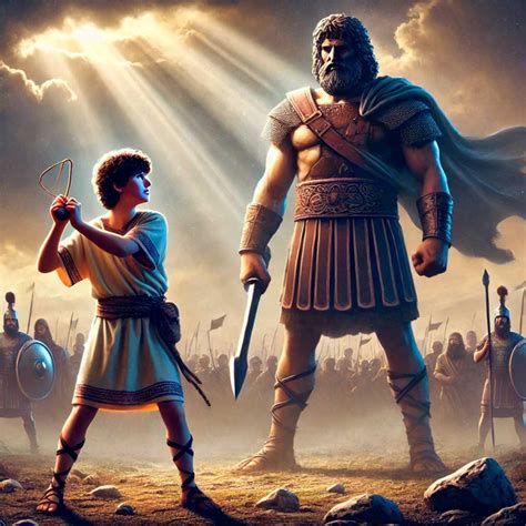 A História De Davi E Golias - Resumo da História de Davi e Golias - Fácil Leitura!
