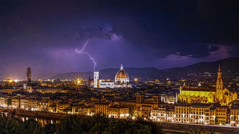 Early morning lightening strike it Florence, Italy. : r/CityPorn