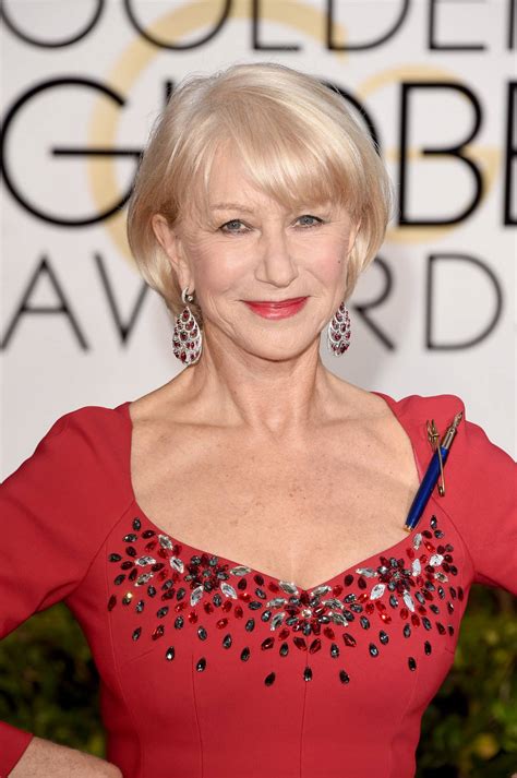 Download Helen Mirren Attends Golden Globes Awards Wallpaper
