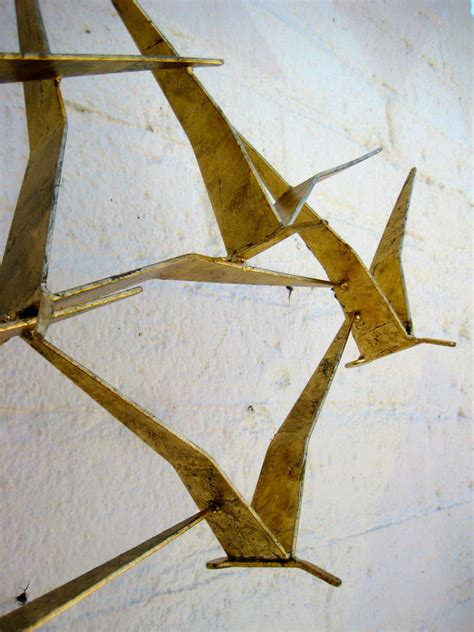 Gold Leafed "Seagull" Wall Sculpture by Artisan House/ Curtis Jere ...