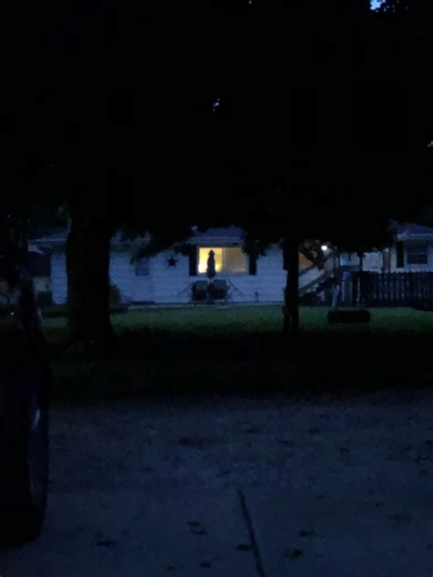 Every night I see my neighbors house and think someone is standing in