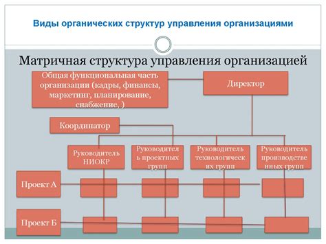 Виды организационных структур - online presentation