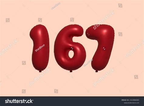 number balloon  realistic stock illustration