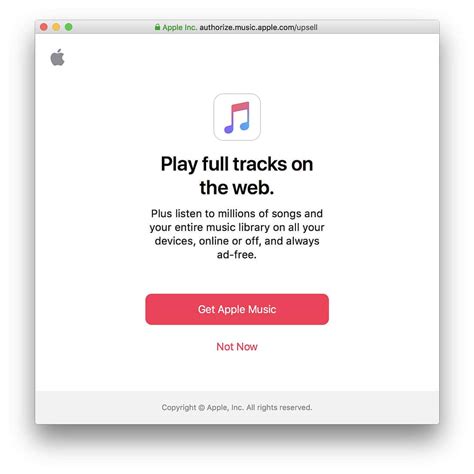 Apple Enabling Apple Music Web Player to Stream Full Tracks for Subscribers