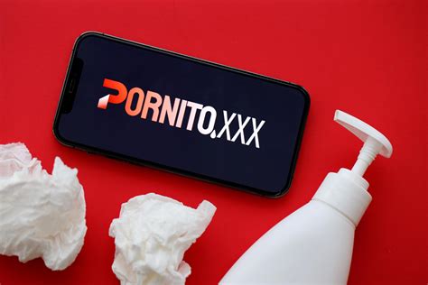 KYIV, UKRAINE - JANUARY 23, 2024 Pornito adult content website logo on