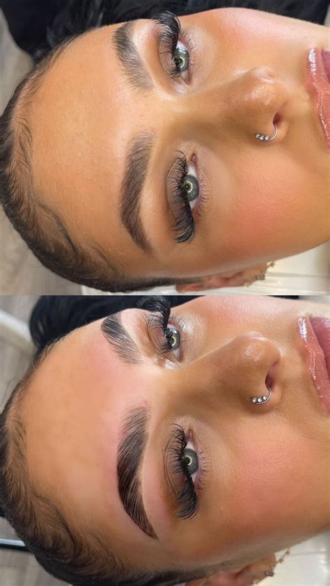 Before & After Brow Lamination | Eyebrows, Eyebrow shape, Thick brows