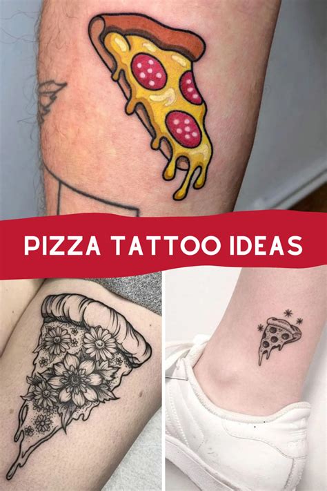 The Perfect Slice of Pizza Tattoo Ideas - TattooGlee | Pizza tattoo ...