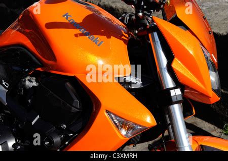 Orange Z1000 Kawasaki motorcycle Stock Photo: 36851807 - Alamy