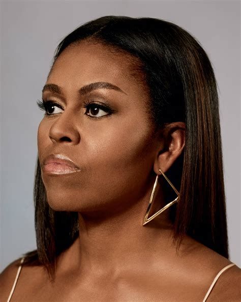 Download Michelle Obama Side Profile Wallpaper | Wallpapers.com