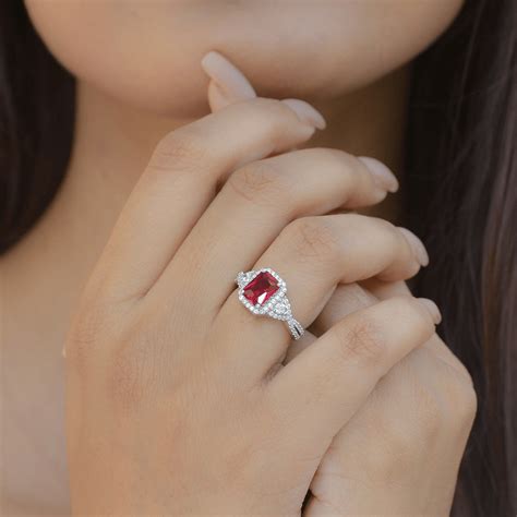 ruby anniversary ring