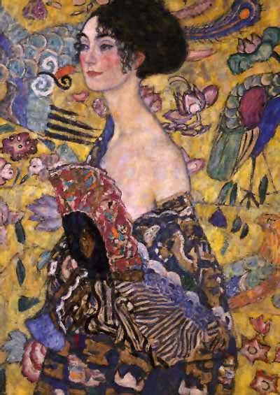 Lady with Fan — Gustav Klimt