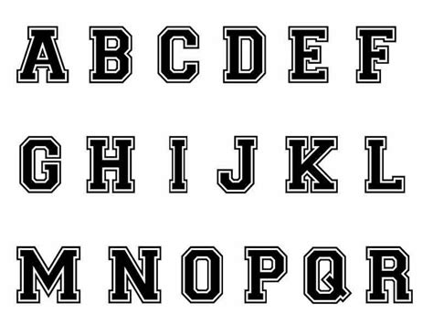 Varsity Font Svg Varsity Letters Sport Font Alphabet Svg - Etsy