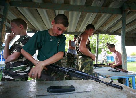 Военный лагерь для мальчиков под Ставрополем