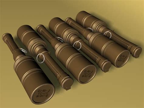 Rkg-3 Grenades 3d Model