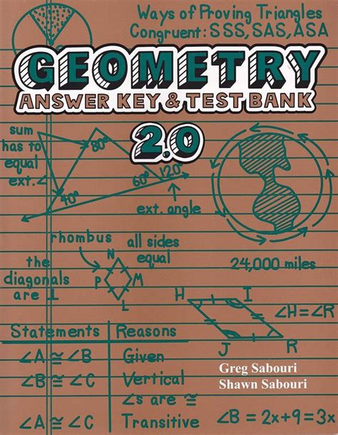 geometry  teaching textbook  student book  answer key