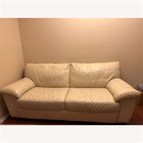 IKEA Leather Sofa - AptDeco