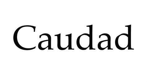 pronounce caudad youtube
