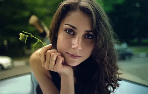 Wallpaper look, sweetheart, brown-eyed, Galina, Galya for mobile and ...