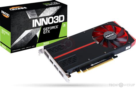 Inno3D GTX 1650 Single Slot Specs | TechPowerUp GPU Database