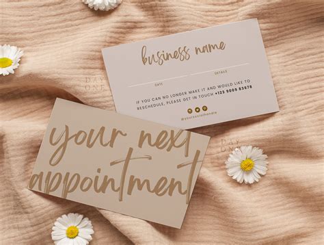 printable appointment card design appointment reminder etsy