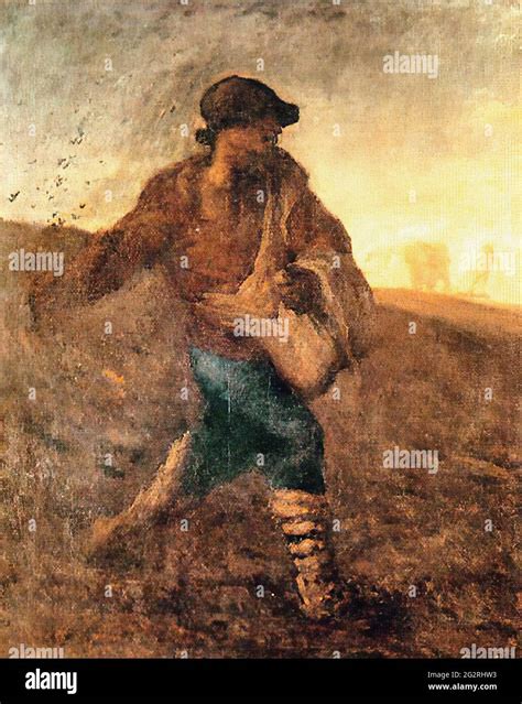 Jean-François Millet - Sower 18 Stock Photo - Alamy