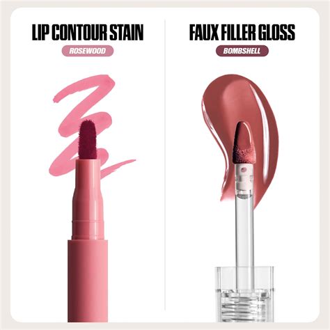 Makeout Sesh Lip Duo Rosy Nudes - Conjunto para os lábios Huda Beauty ≡