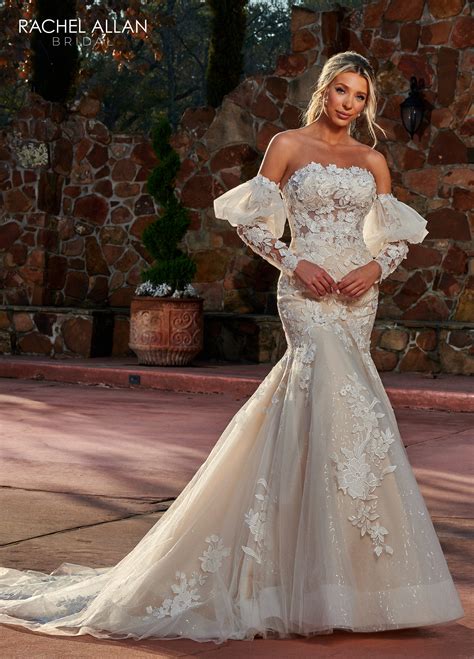 Strapless Fit & Flare Bridal Dresses in Color | Style - RB5027