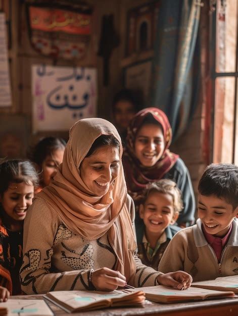 Muslim Teacher With Students Images - Free Download on Freepik
