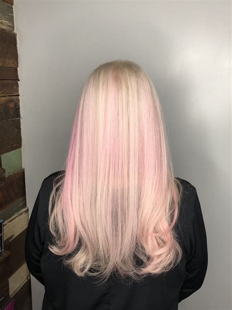 Expect more celebrities wearing pink with blonde highlights soon 10